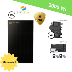 Kit Photovoltaique 3000Wc clé en main