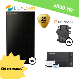 Kit Photovoltaique 3000Wc clé en main